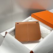 Okify Hermes Halzan 25 Bag In Golden Brown - 2