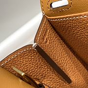 Okify Hermes Halzan 25 Bag In Golden Brown - 5