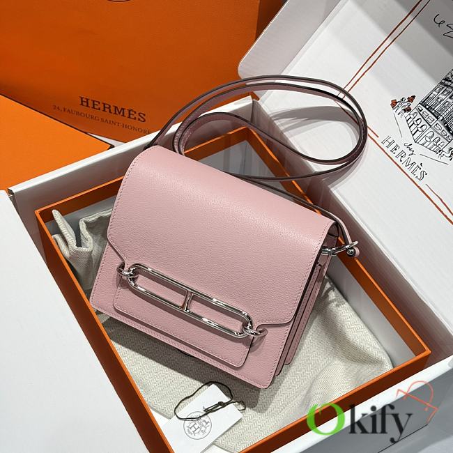 Okify Hermes Roulis 18 Bag In Pink 18x6x15cm  - 1