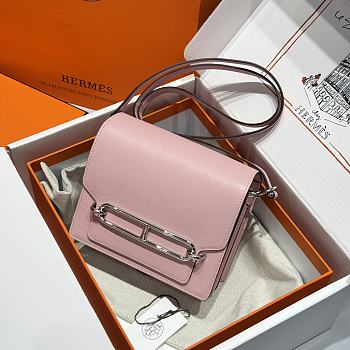 Okify Hermes Roulis 18 Bag In Pink 18x6x15cm 