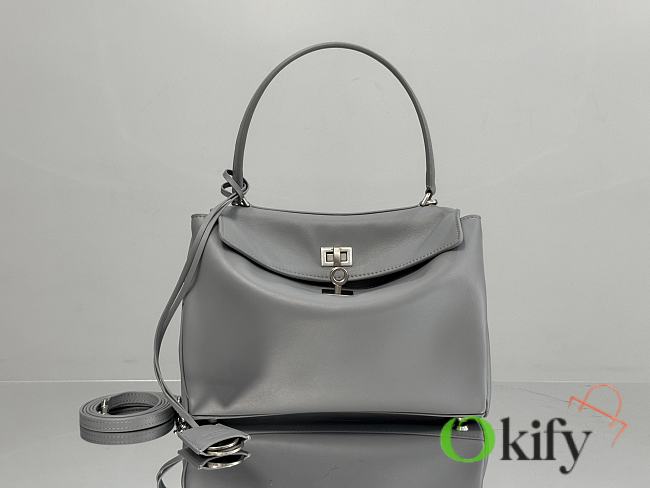Okify Balenciaga Small Rodeo Bag In Gray 29x20x10cm - 1