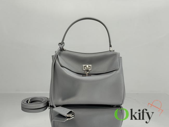 Okify Balenciaga Mini Rodeo Bag In Gray 22x10x8.3cm - 1