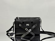 Okify Balenciaga Small Bel Air Zipped Messenger Bag In Black 30x20x9cm  - 1