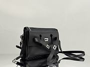 Okify Balenciaga Small Bel Air Zipped Messenger Bag In Black 30x20x9cm  - 5