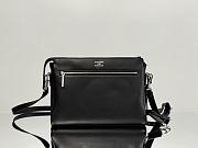 Okify Balenciaga Small Bel Air Zipped Messenger Bag In Black 30x20x9cm  - 4
