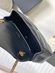 Okify YSL Mini Loulou Bag In Black With Gold Hardware 20x12x6cm - 3
