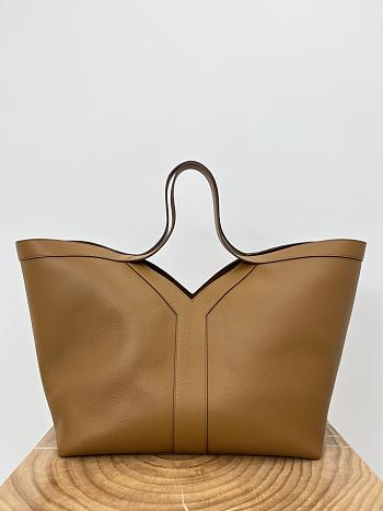Okify YSL Y Tote Bag In Brown 39x34x60x22cm 