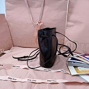Okify MiuMiu Nappa Leather Mini Bag In Black And Brown 17x14x6cm  - 4