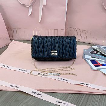 Okify MiuMiu Black Chain Bag 18x9.5x4cm