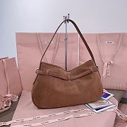 Okify MiuMiu Adventure Suede Bag In Brown 40x24x7cm - 5