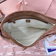 Okify MiuMiu Adventure Suede Bag In Brown 40x24x7cm - 3