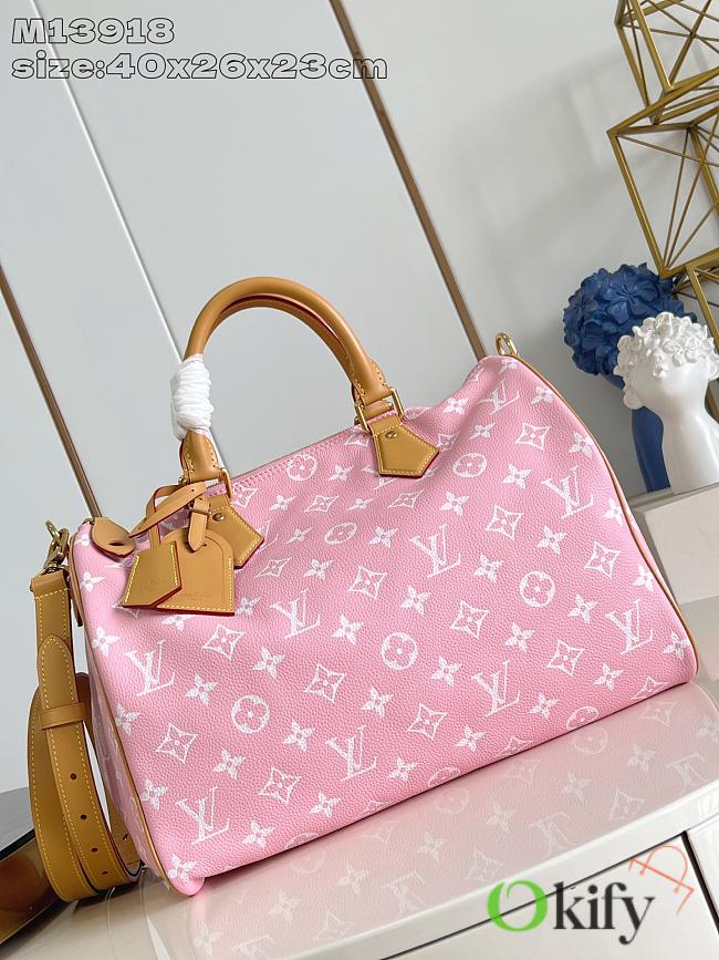 Okify Louis Vuitton Speedy Bandoulière 40 Bag In Pink M13918 40x26x23cm  - 1