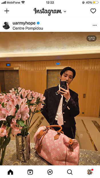 Okify LV Speedy Pink Bag - BTS J-HOPE 