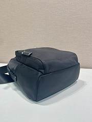 Okify Prada Re-Nylon And Saffiano Leather Backpack In Black 20x27x8cm  - 6