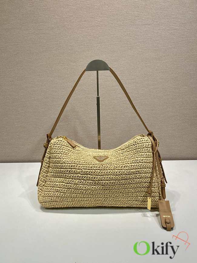 Okify Prada Aimée Crochet And Leather Bag 37x23x10cm  - 1