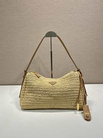 Okify Prada Aimée Crochet And Leather Bag 37x23x10cm 