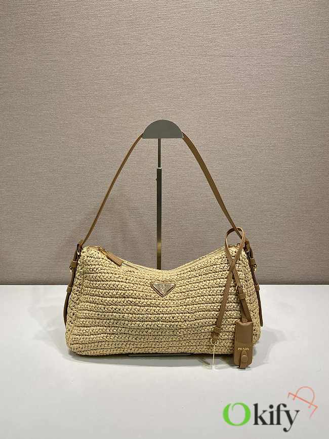 Okify Prada Aimée Crochet And Leather Bag 34x19.5x10cm - 1