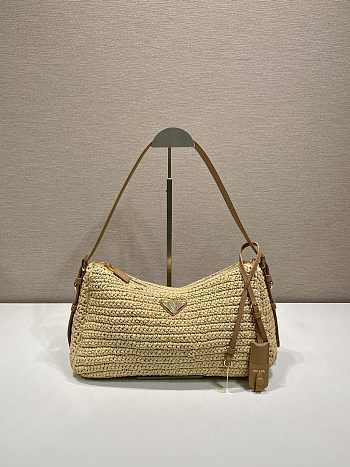 Okify Prada Aimée Crochet And Leather Bag 34x19.5x10cm