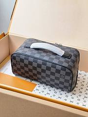 Okify Louis Vuitton Toiletry Bag In Black Damier 24x13x13cm - 3