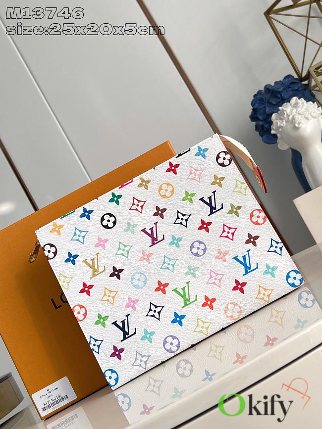 Okify Louis Vuitton x TM Toiletry Pouch In White M13746 25x20x5cm - 1
