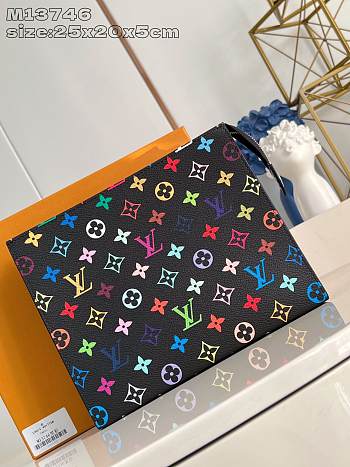 Okify Louis Vuitton x TM Toiletry Pouch In Black M13746 25x20x5cm