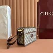 Okify Gucci Toiletry Pouch With Interlocking G In Brown 22.5x14x7cm - 6
