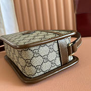 Okify Gucci Toiletry Pouch With Interlocking G In Brown 22.5x14x7cm - 3