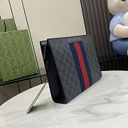 Okify Gucci Supreme Web Toiletry Pouch In Black 26x20x6cm - 6