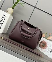 Okify Loewe Medium Madrid Bag In Dark Burgundy 28.5x11x23cm  - 1