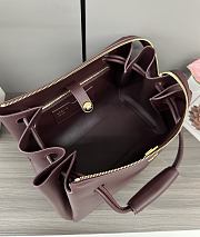 Okify Loewe Medium Madrid Bag In Dark Burgundy 28.5x11x23cm  - 5