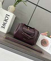 Okify Loewe Small Madrid Bag In Dark Burgundy 23.5x10x19cm - 1
