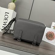 Okify Loewe XS Military Messenger Bag In Gray 24.5x18x10.5cm - 1