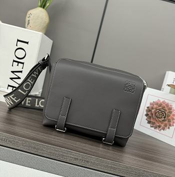 Okify Loewe XS Military Messenger Bag In Gray 24.5x18x10.5cm