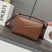 Okify Loewe Featherlight Puzzle Handbag In Brown 24x10.5x16.5cm - 4