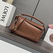 Okify Loewe Featherlight Puzzle Handbag In Brown 24x10.5x16.5cm - 1