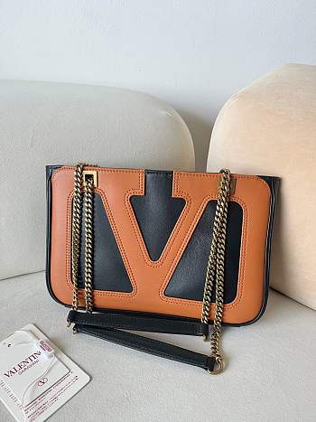 Okify Valentino Garavani Viva Superstar Small Bag In Black And Brown 27x18x3cm 