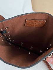 Okify Valentino Nellcôte Bag With Fringes In Brown 20x20x3cm  - 3