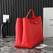 Okify Bottega Veneta Andiamo Bag In Red 45x22x34cm - 5