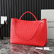 Okify Bottega Veneta Andiamo Bag In Red 45x22x34cm - 4