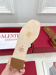 Okify Valentino Roman Stud Brown Slides EU35-43 - 6