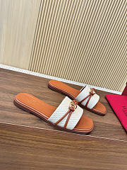 Okify Valentino Raffia Brown Slides EU35-42 - 4