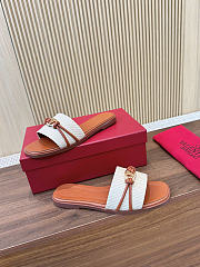 Okify Valentino Raffia Brown Slides EU35-42 - 5