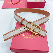 Okify Valentino Signature Canvas Belt 40mm - 4