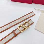 Okify Valentino Signature Canvas Belt 40mm - 3