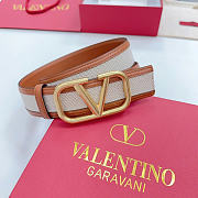 Okify Valentino Signature Canvas Belt 40mm - 2