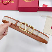 Okify Valentino Signature Canvas Belt 40mm - 1