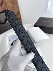 Okify Bottega Veneta Black Belt 35mm With Gold Hardware - 6