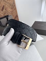 Okify Bottega Veneta Black Belt 35mm With Gold Hardware - 4