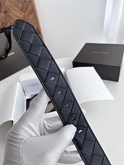 Okify Bottega Veneta Black Belt 35mm With Black Hardware - 2