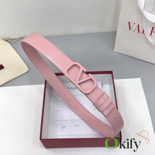 Okify Valentino Full Pink Belt 30mm  - 1